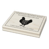Monogramm-Eierkarton-Stempel Farm Frische Eier Gummistempel (Stempel)