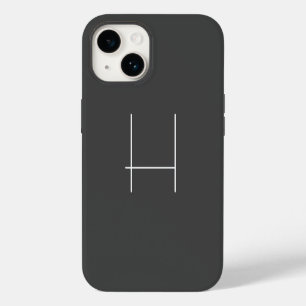 Monogramm Eigener Name Initial Modern Minimalistis iPhone 14 Hülle
