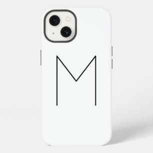 Monogramm Eigener Name Initial Modern Schlicht Min iPhone 13 Hülle