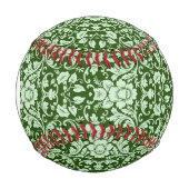 Monogramm Ein antiker Blumendampfer Baseball (Vorderseite)