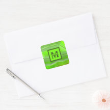 Monogramm Ein quadratischer Block M Name