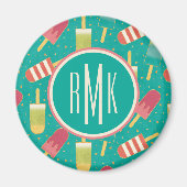 Monogramm | Ein Spaß im Sun-Schritt Magnet (Vorne)