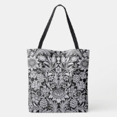 Monogramm eine umschaltbare B&W Taschen-Tasche Tasche (Rückseite)