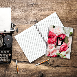 Monogramm eines benutzerdefinierten Anfangsbuchsta Notizblock