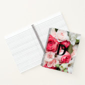 Monogramm eines benutzerdefinierten Anfangsbuchsta Notizblock (Innenseite)