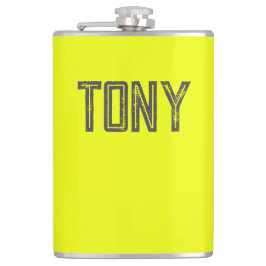 Monogramm eines Individuellen Namens mit festem Ne Flachmann