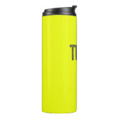 Monogramm eines Individuellen Namens mit festem Ne Thermosbecher (Nach links gedreht)