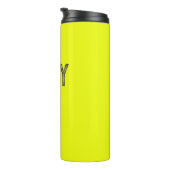 Monogramm eines Individuellen Namens mit festem Ne Thermosbecher (Nach rechts gedreht)