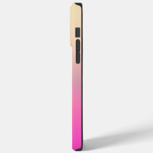 Monogramm eines modernen rosa Farbblocknamens Case-Mate iPhone Hülle (Rückseite / Links)