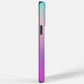 Monogramm eines modernen rosa Farbblocknamens Case-Mate iPhone Hülle (Rückseite / Rechts)