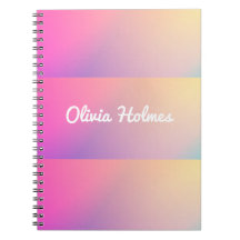 Monogramm eines modernen rosa Farbblocknamens