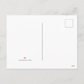 Monogramm eines Vintagen Weihnachtswagens Feiertagspostkarte (Rückseite)