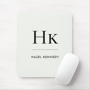 Monogramm Einfach Elegant Minimalistisch Klassisch Mousepad