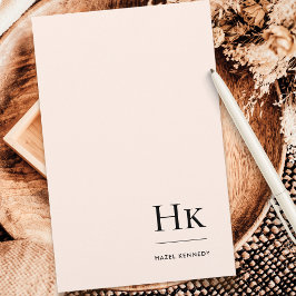 Monogramm Einfache Blendung Mit Monogramm Personal Briefpapier