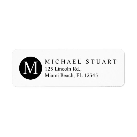 Monogramm | Einfache Minimalistische Farbgebung (Vorne)