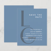 Monogramm. Einfache Typografie Hochzeit Speichern  (Vorne/Hinten)