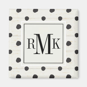 Monogramm   Einfache Zeichen Schritt drei Magnet