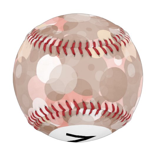 Monogramm Einfaches Muster - Kreise Baseball (Rückseite)