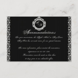 Monogramm-Einlage für Gothic-Rahmen Begleitkarte