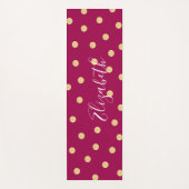 Monogramm Einmalige rosa Goldmatte Yogamatte (Vorderseite)