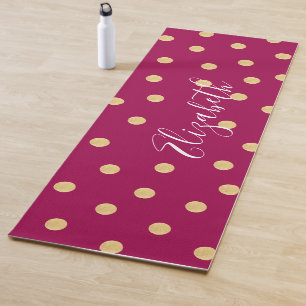 Monogramm Einmalige rosa Goldmatte Yogamatte