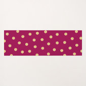 Monogramm Einmalige rosa Goldmatte Yogamatte (Rückseite (Horizontal))