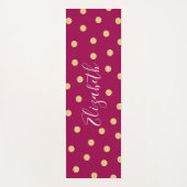 Monogramm Einmalige rosa Goldmatte Yogamatte (Vorderseite)