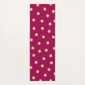 Monogramm Einmalige rosa Goldmatte Yogamatte (Rückseite)