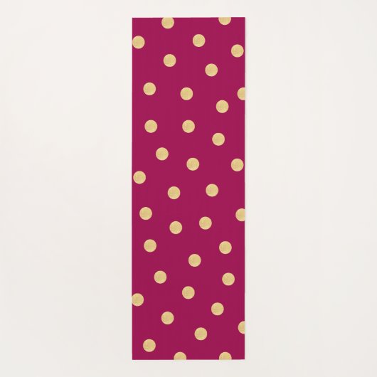 Monogramm Einmalige rosa Goldmatte Yogamatte (Rückseite)