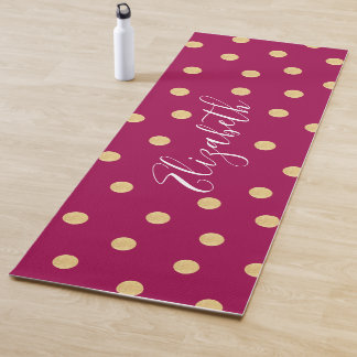 Monogramm Einmalige rosa Goldmatte Yogamatte
