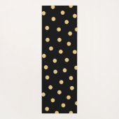 Monogramm Einzigartiger Schwarzer Goldmatte Yogamatte (Rückseite)