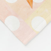 Monogramm-Eiscreme-Kegel-Fleece-Deckenpolkapunkte Fleecedecke (Ecke)