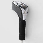 Monogramm-Elchjagdclub Golf Headcover (angewinkelt)