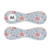 Monogramm Eleganfarbene Rosen 2 Baseball (Paneele)