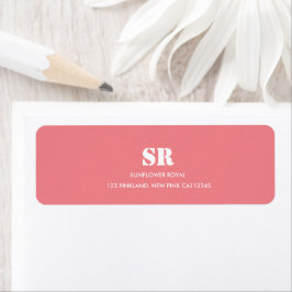 Monogramm Elegant Rosa Minimal