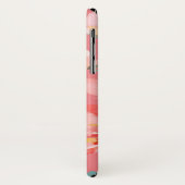 Monogramm Elegant Rosa Wasserfarbe Case-Mate iPhone Hülle (Hinten/Links)