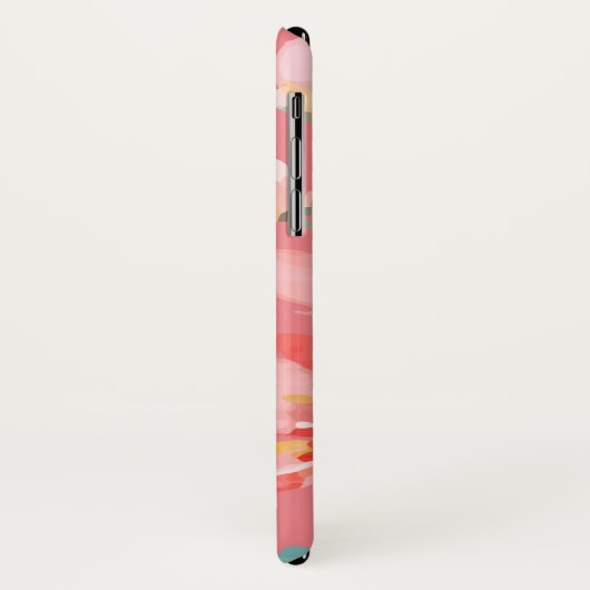 Monogramm Elegant Rosa Wasserfarbe Case-Mate iPhone Hülle (Hinten/Links)