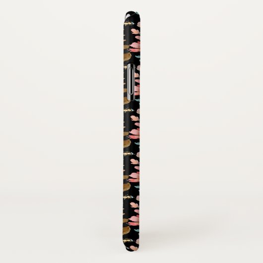 Monogramm Elegant Rosa Wasserfarbe Case-Mate iPhone Hülle (Hinten/Rechts)