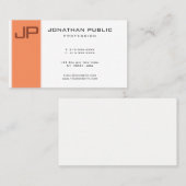 Monogramm Elegante Moderne Minimalistische Vorlage Visitenkarte (Vorne/Hinten)