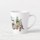 Monogramm Eleganter Aquarellkalligraphie Urlaub Milchtasse (Rechts)