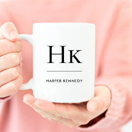 Monogramm Eleganter klassischer Personalisierter A Kaffeetasse