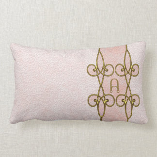 Monogramm-eleganter Retro Kunst-Deko Vintag Lendenkissen