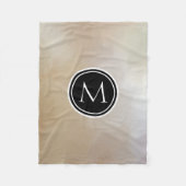 Monogramm Eleganter und Abstrakter Hintergrund Fleecedecke (Vorderseite)