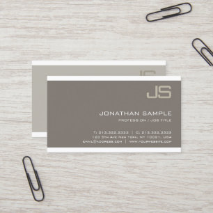 Monogramm Elegantes Design Modernes Professionelle Visitenkarte