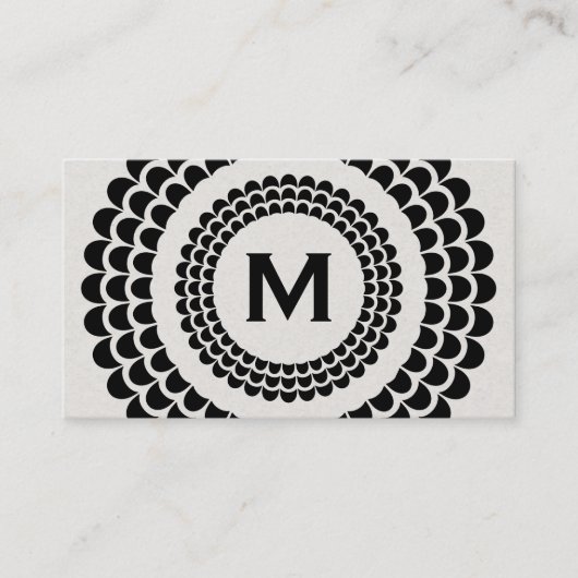 Monogramm | Elementerweiterung 2 Visitenkarte (Vorderseite)