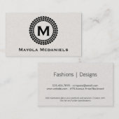 Monogramm | Elementerweiterung 3 Visitenkarte (Vorne/Hinten)