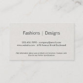 Monogramm | Elementerweiterung (Gold II) Visitenkarte (Rückseite)