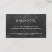 Monogramm | Elementerweiterung (Gold) Visitenkarte (Rückseite)