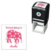 Monogramm Elephant dieses Buches Permastempel (Beispiel)