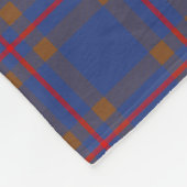 Monogramm Elliot Tartan Fleecedecke (Ecke)
